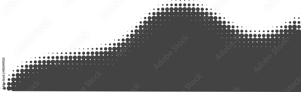 Aufkleber dotted corner element. noise gradient fade effect. halftone grunge gradation shadow. gritty shade bo