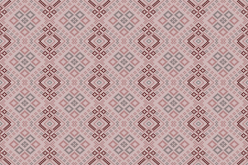 Pixel art pattern seamless for Fabric geometric ethnic pattern seamless,Pixel pattern art wallpaper Background, Design for fabric, curtain, carpet ,geometry seamless pattern art illustration