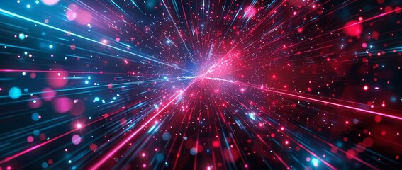 Fototapeta premium The digital transformation and digitalization technology is illustrated in an abstract background.