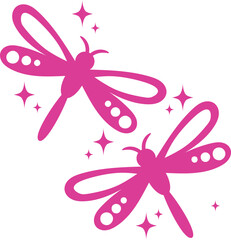 Dragonflies Vector Graphic 