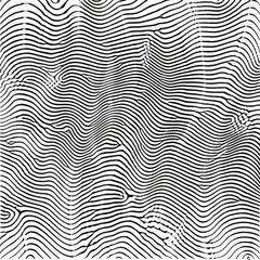 A halftone background of rippled wavy lines, adding texture and movement