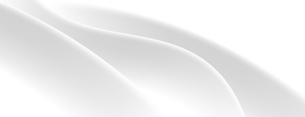 3d white abstract wave background. wavy white fabric design