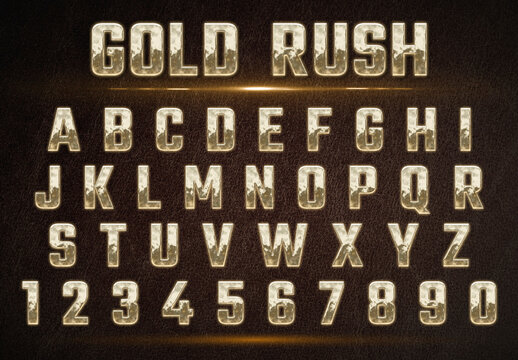 Gold Rush Text Effect