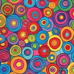 Concentric circles abstract background, creating a mesmerizing pattern