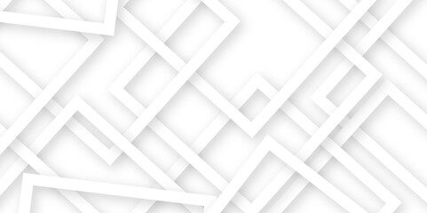 Fototapeta premium White abstract design background template. Vector Modern white and gray technology concept diamond triangle geometric line background. white abstract gradient geometric background.