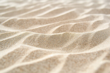 Plakat wavy texture of yellow sand abstract background