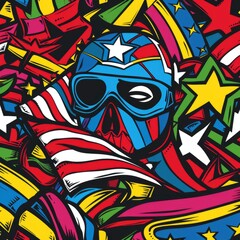 Obraz premium Puerto Rico cartoon doodle illustration, capturing cultural richness