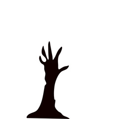 Zombie hand silhouette