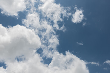 Blue sky with clouds in the sky background.