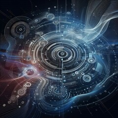 Obraz premium fractal realms abstraction