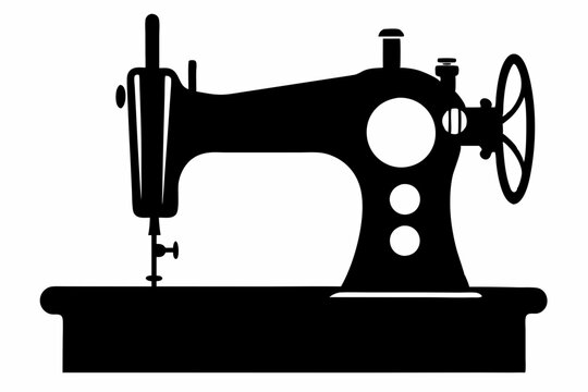 recommend clip art: 
                    Sewing machine silhouette, sewing machine old retro vintage icon vector illustration
                    