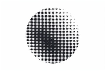 Abstract halftone gradient circle