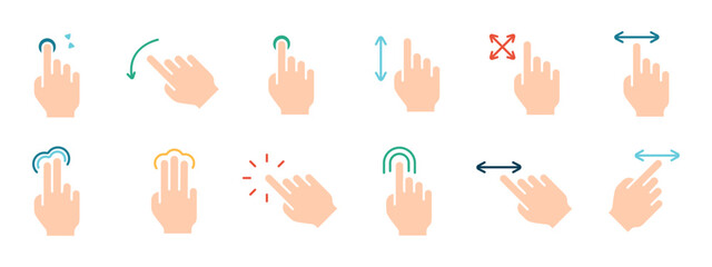 Touch pad icon. Index finger, doubleclick, decrease, increase, turn, rotation, approximation, press, Scrolling, click, arrow, sensor, turn. Zoom in, move, response time, x2