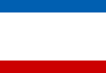 Naklejka premium Republic of Crimea flag illustrator country flags