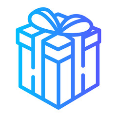 gift Line Gradient Icon
