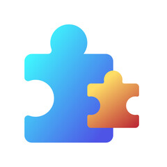 Editable puzzle game, puzzle pieces vector icon. Video game, game elements. Part of a big icon set family. Perfect for web and app interfaces, presentations, infographics, etc