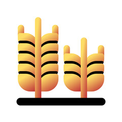 Editable wheat vector icon. Food, farm, staple, plant, field. Part of a big icon set family. Perfect for web and app interfaces, presentations, infographics, etc