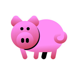 Editable pig, sow, boar vector icon. Animal, farm, livestock. Part of a big icon set family. Perfect for web and app interfaces, presentations, infographics, etc