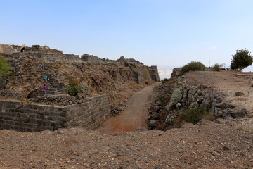 Belvoir Israel 05 10 2023 . Belvoir is an archaeological monument, an ancient Hospitaller fortress,...