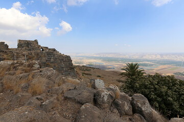 Belvoir Israel 05 10 2023 . Belvoir is an archaeological monument, an ancient Hospitaller fortress,...