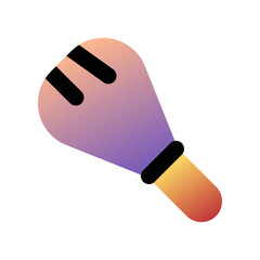 Editable blush brush vector icon. Cosmetics, makeup, skincare, beauty. Part of a big icon set family. Perfect for web and app interfaces, presentations, infographics, etc