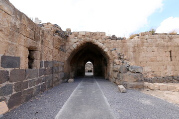 Belvoir Israel 05 10 2023 . Belvoir is an archaeological monument, an ancient Hospitaller fortress, located south of the Sea of ​​Galilee.