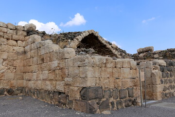 Belvoir Israel 05 10 2023 . Belvoir is an archaeological monument, an ancient Hospitaller fortress,...