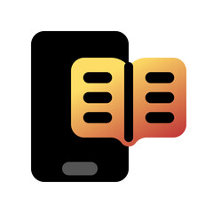 Editable e-book reader app vector icon. Online learning, course, tutorial. Part of a big icon set family. Perfect for web and app interfaces, presentations, infographics, etc