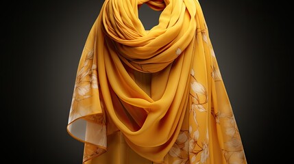 Digital art of a Salwar Kameez textured,Isolated on transparent PNG background, Generative ai  