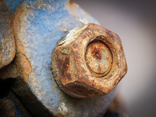 rusty bolt and nut