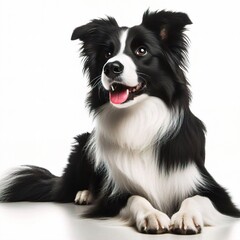 Fototapeta premium border collie isolated on white background