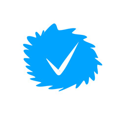 Blue check mark 