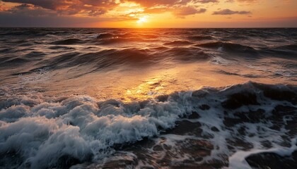 Obraz premium sunset the beach