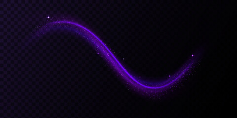 Bokeh light lights effect background. Purple png dust light.