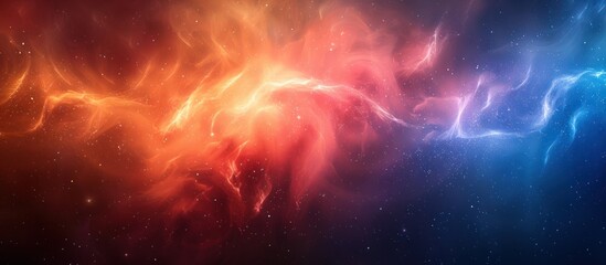 Fototapeta premium Cosmic Nebula: A Symphony of Color and Light