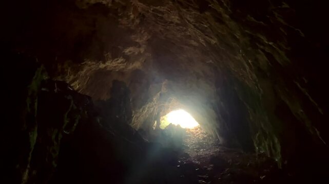 A large prehistoric cave