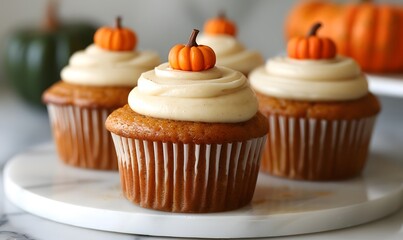 pumpkin cupcake, Generative AI