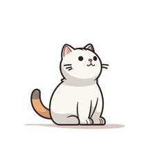 Cute cartoon cat illustration