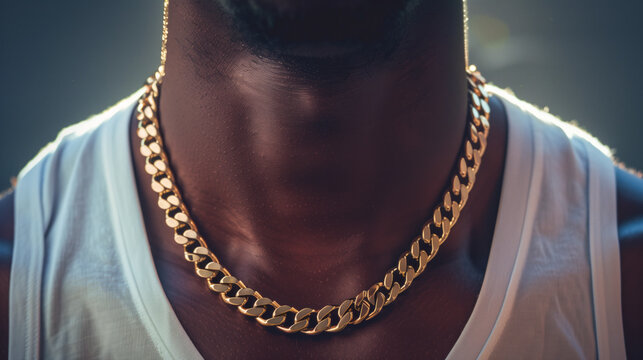 Gold chain around neck hot sale