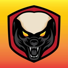 Angry Honey Badger Mascot Logo Design