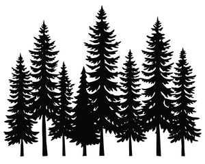 Obraz premium Christmas Winter Snowflake Silhouette Vector on White Background