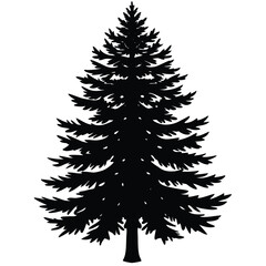 Obraz premium Christmas Winter Snowflake Silhouette Vector on White Background