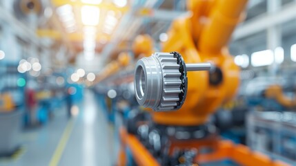 Obraz premium industrial factories merging cutting-edge designs and robotics