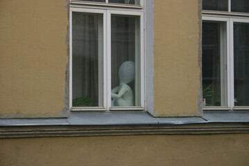 Fototapeta premium Old window in the building