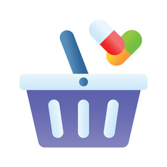 Well designed icon of medicine bag, medical delivery service