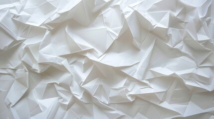 Obraz premium Folded paper in white