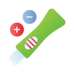 Pregnancy test, female negative or positive test, good ovulation, female healthcare