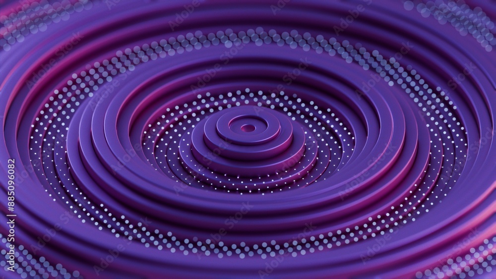 Poster Abstract Purple Spiral Layers with Gradient Effect..
