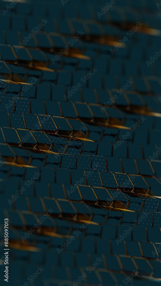 Poster dark geometric pattern with subtle golden highlights........