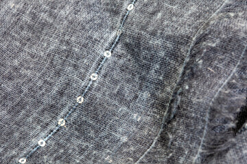 Light fabric with crushed effect of dark blue and black
